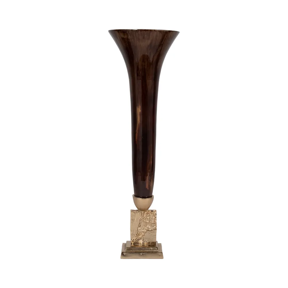 ATLASMILL BRONZE GLASS VASE 26 (IN)
