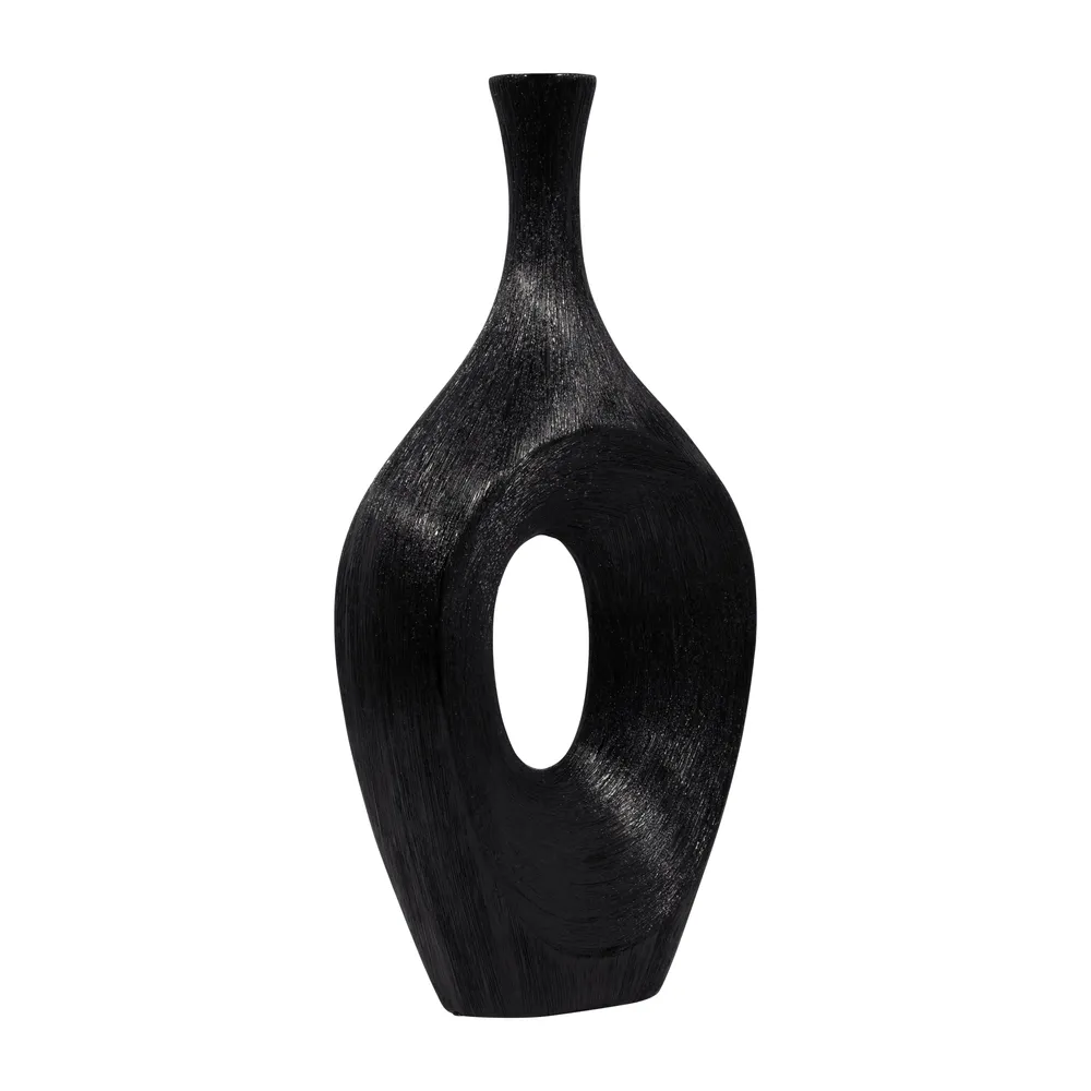 DUTTONRIDGE BLACK VASE 19 (IN)