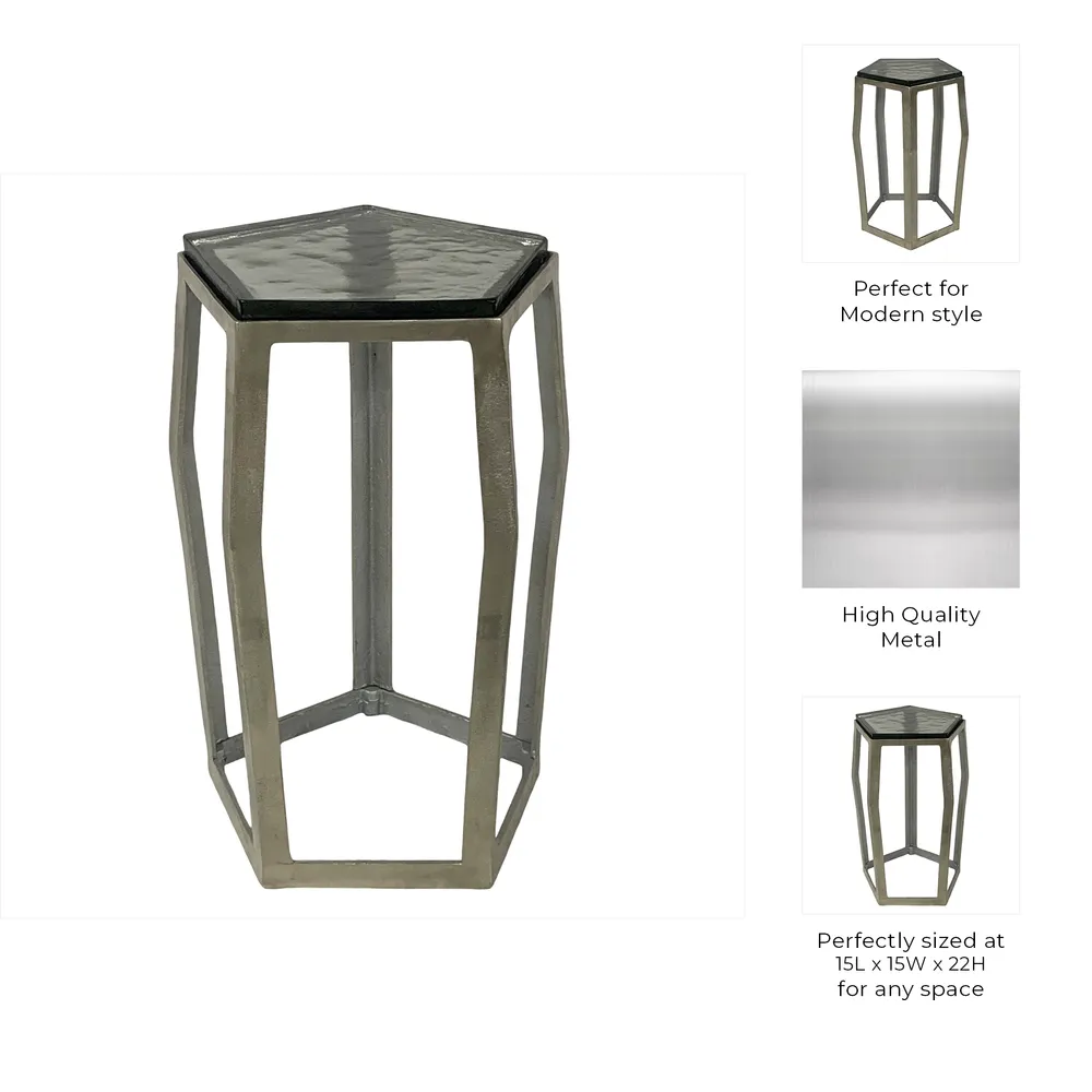 HANNAHVALE SILVER TABLE 22 (IN)
