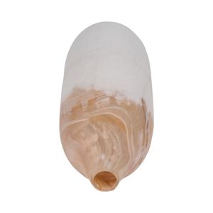 DRAKELEY TAN GLASS VASE 19 (IN) 6