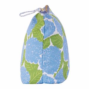 Blue Hydrangea Large Essential Canvas Pouch 4