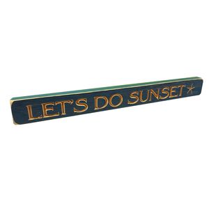 18" USA LET'S DO SUNSET BARNWOOD SIGN 1