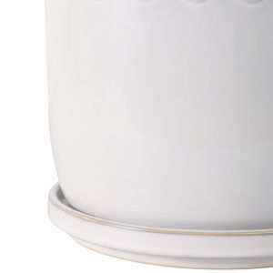 LINTONMORE SET OF 2 WHITE PLANTER 8 (IN) 6