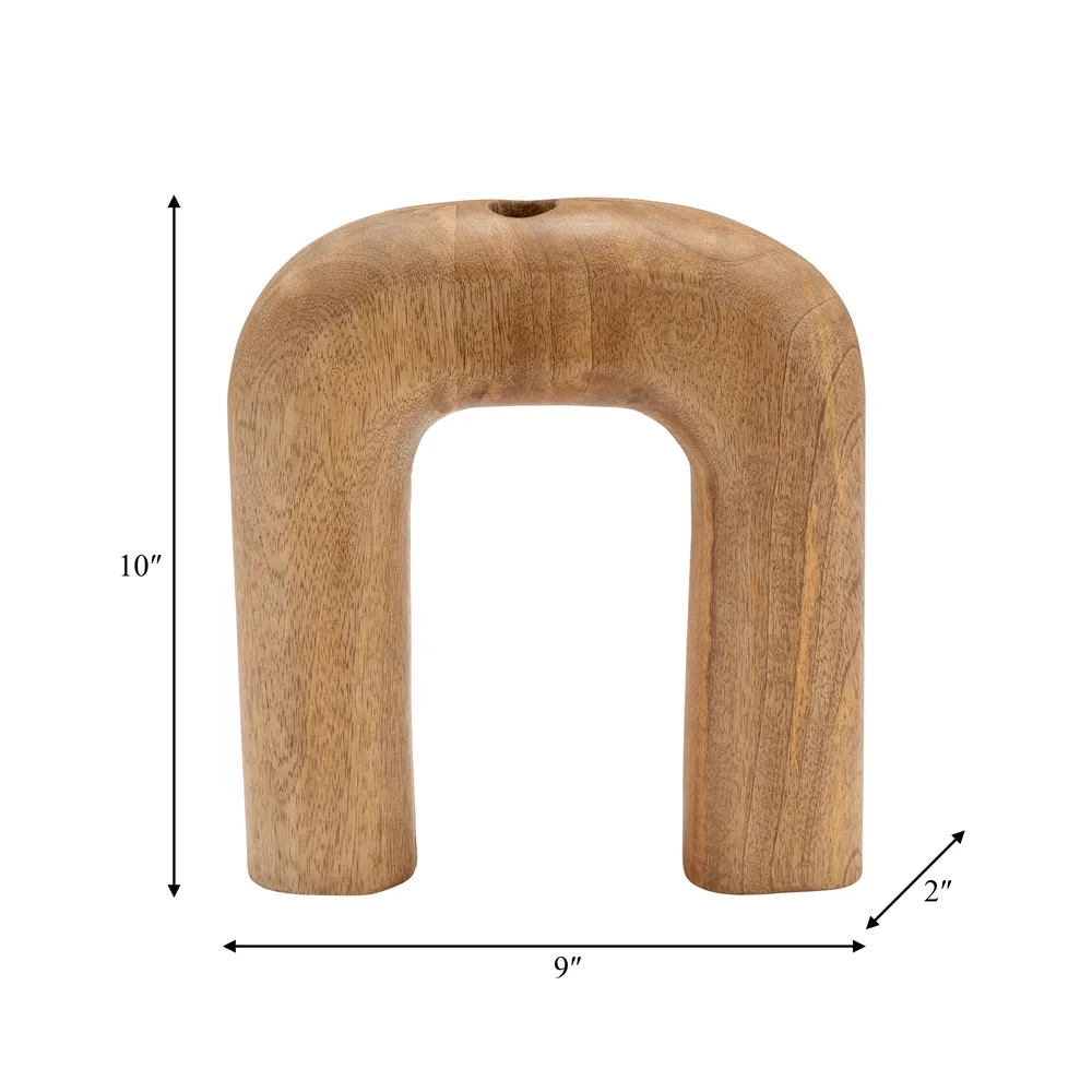 GUNNWORTH BROWN VASE 10 (IN)