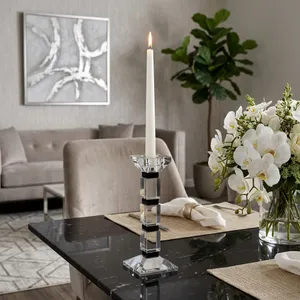 DALEYBROOK CLEAR CANDLE HOLDER 10 (IN) 2