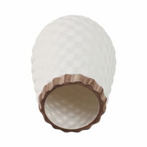 GORTONRUN WHITE VASE 9 (IN) 7