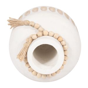 PEARLLAND WHITE VASE 8 (IN) 7