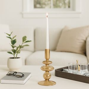 ELLENLAND GOLD CANDLE HOLDER 7 (IN) 9