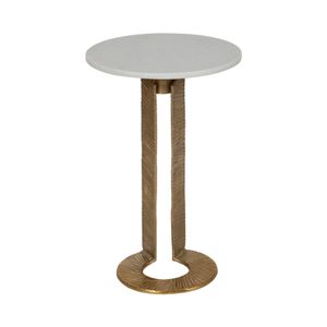 LEONABROOK WHITE TABLE 24 (IN) 5