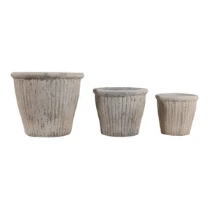 DREW SET OF 3 TAN PLANTER 13 (IN) 4