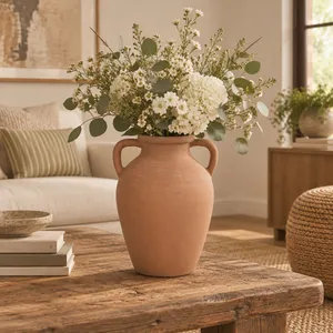 DRAKEWELL BROWN VASE 13 (IN) 11
