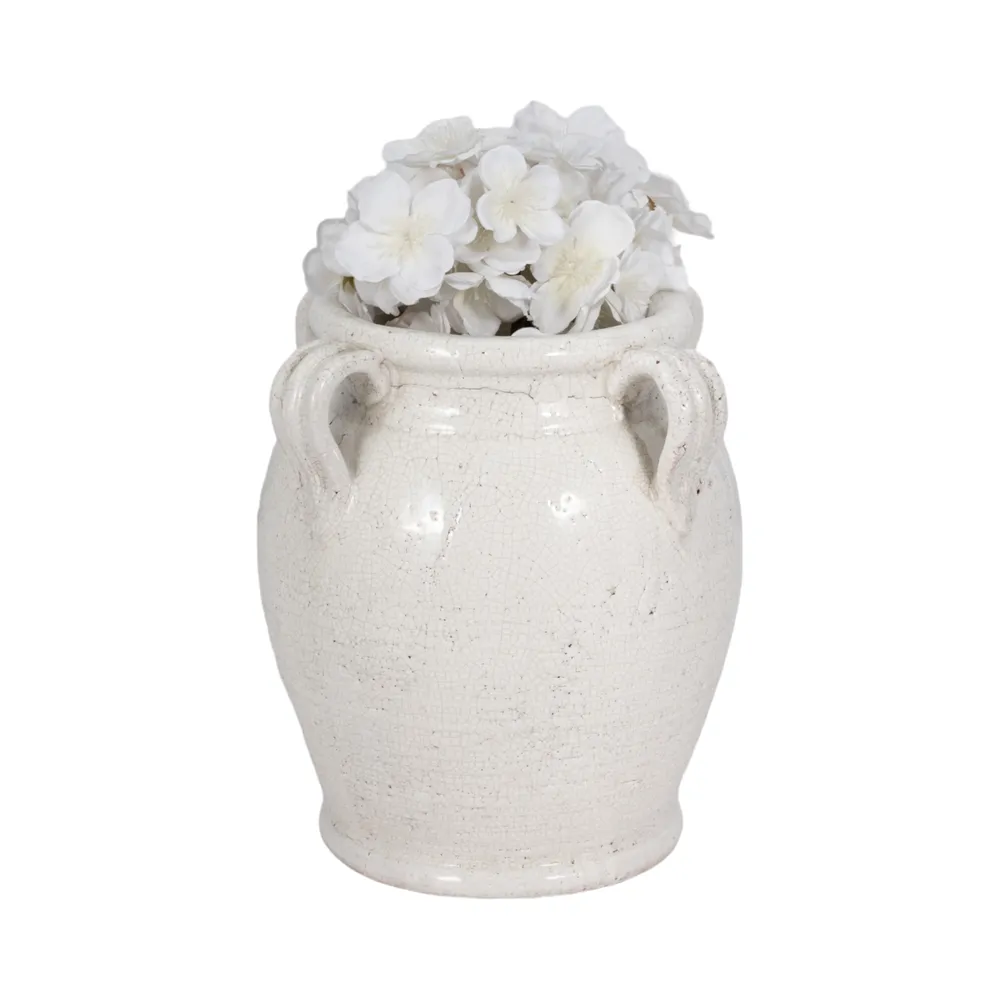 COHENWAY WHITE VASE 10 (IN)