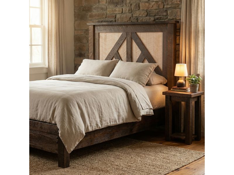 WoodShop Cottage Bed with Rail System - Cal King 1