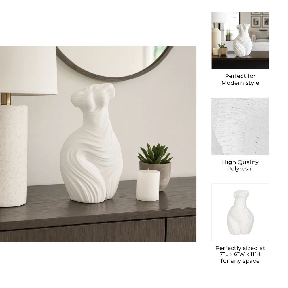 WALTRUN WHITE DECOR 11 (IN)