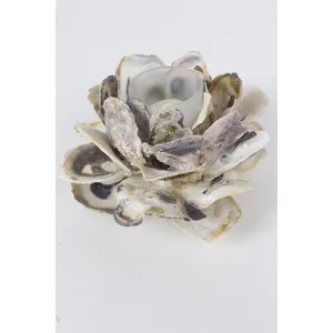 Oyster Shell Flower Votive Holder 2