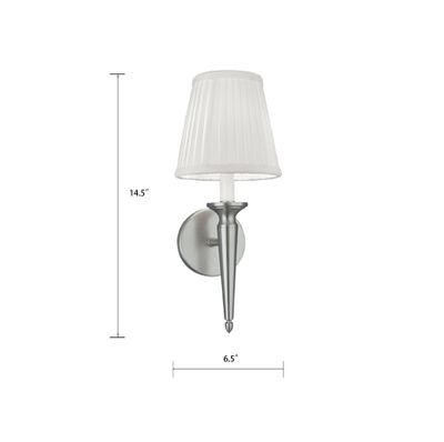 Georgetown 14.5″ High 1-Light Sconce - Brushed Nickel