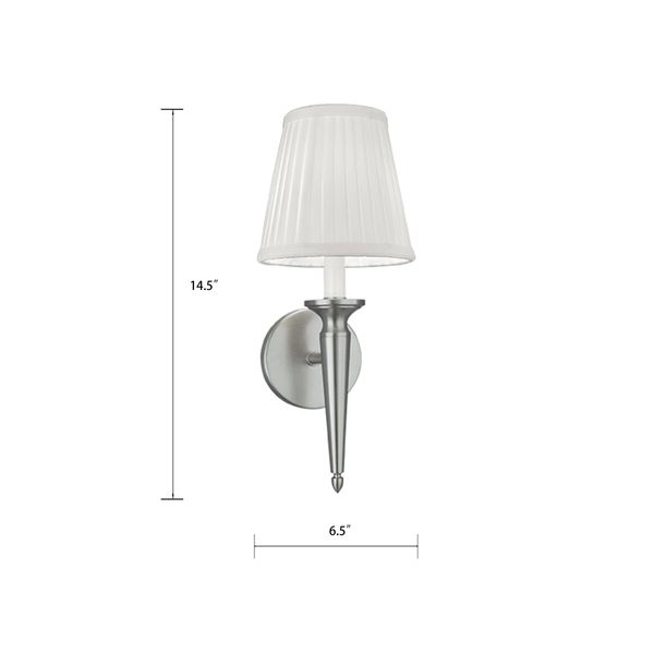 Georgetown 14.5'' High 1-Light Sconce - Brushed Nickel