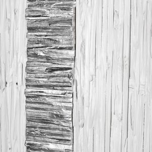 Stripe Wood I Dimensional Wall Art - White 5