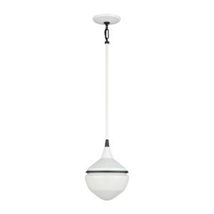Mid-Century Schoolhouse 12'' Wide 1-Light Mini Pendant - Enamel White 2