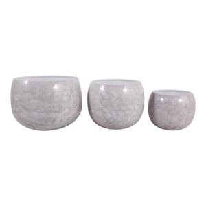 JAKEWICK SET OF 3 IVORY PLANTER 11 (IN) 1