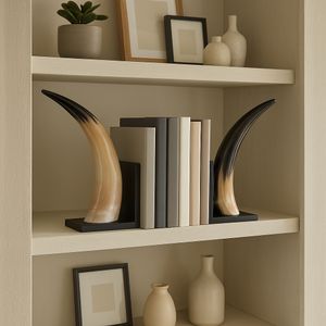 KNOXSHAW SET OF 2 BLACK BOOKENDS 14 (IN) 10