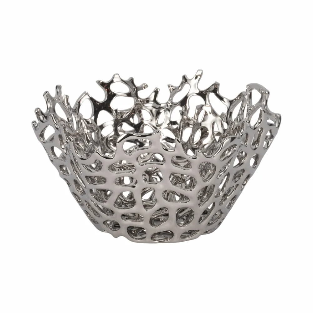 RAYMONDOAK SET OF 2 SILVER BOWLS 8 (IN)