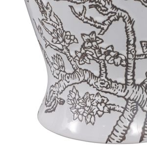 BARTONRUN WHITE CHINOISERIE 15 (IN) 6