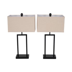 HEDLEYHAVEN SET OF 2 BLACK LAMPS 25 (IN) 1