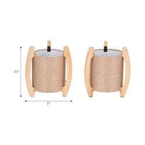 TATEMORE SET OF 2 IVORY LAMPS 11 (IN) 8