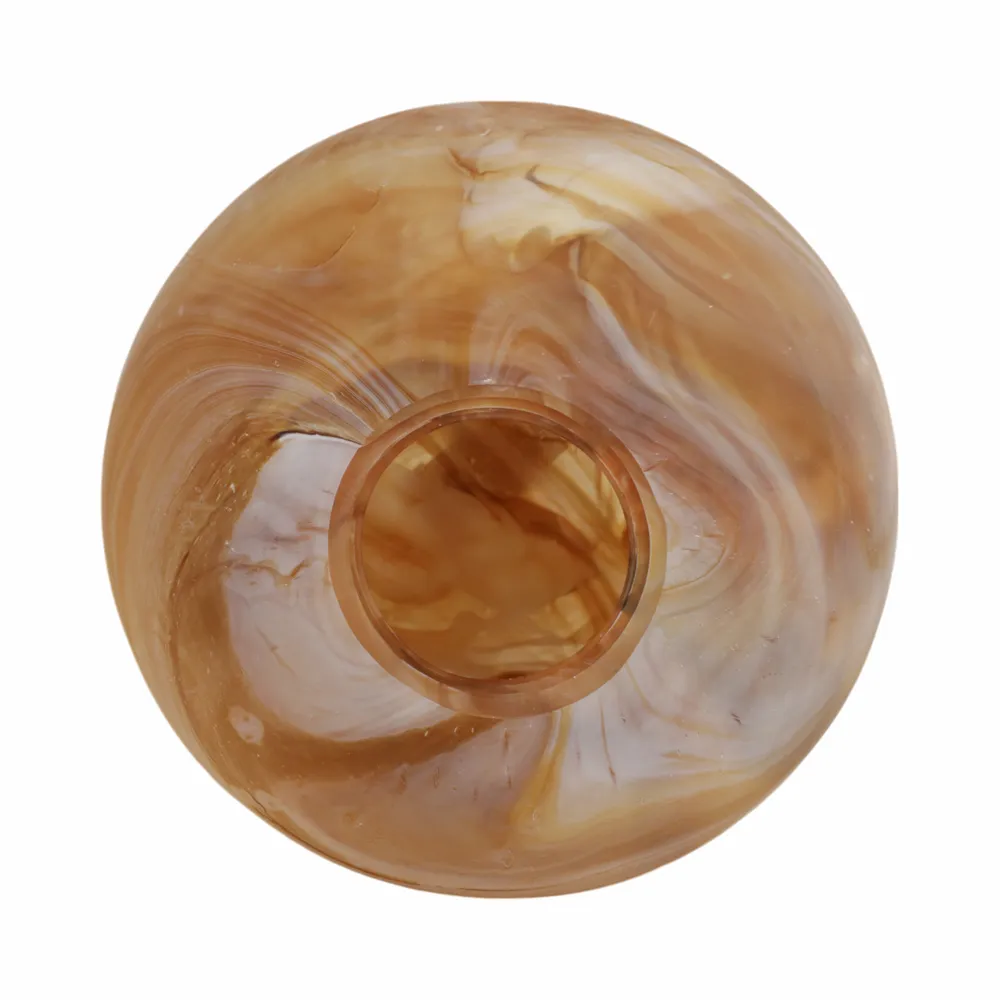 BARTONWOOD BROWN GLASS VASE 14 (IN)