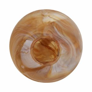 BARTONWOOD BROWN GLASS VASE 14 (IN) 7