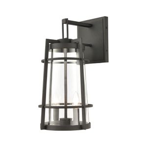 Crofton 19'' High 2-Light Outdoor Sconce - Charcoal 1