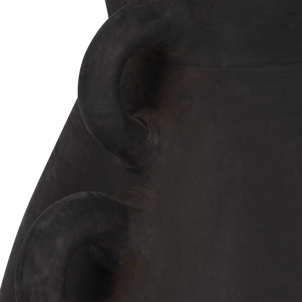 ARLOBEACH BLACK VASE 12 (IN)
