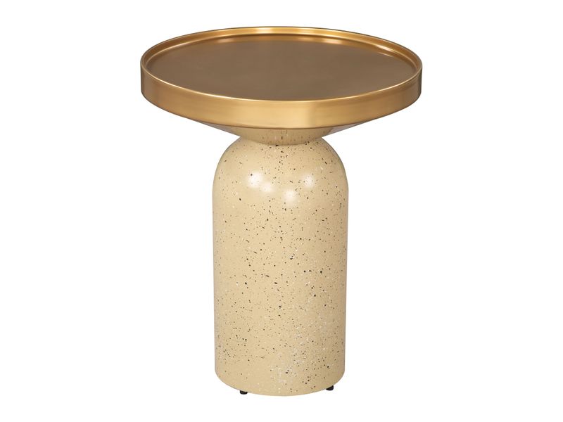 Cendre Side Table Gold & Beige 4