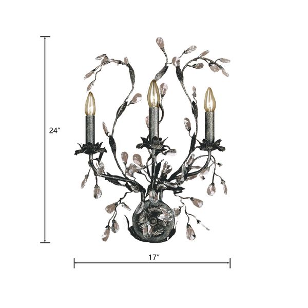 Circeo 24'' High 3-Light Sconce - Deep Rust