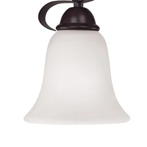 Brighton 11'' High 2-Light Vanity Light - Oil Rubbed Bronze with White Glass 4