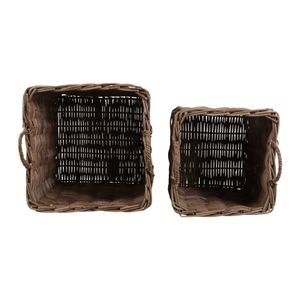 FULTONBROOK SET OF 2 BROWN STORAGE 23 (IN) 8