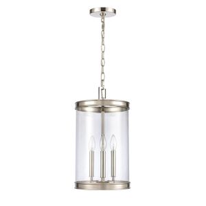 Mendoza 10.25'' Wide 3-Light Pendant - Polished Nickel 2