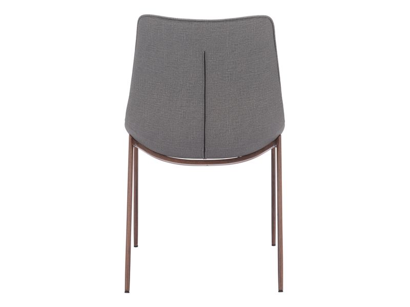 Magnus Dining Chair Slate Gray & Walnut 5