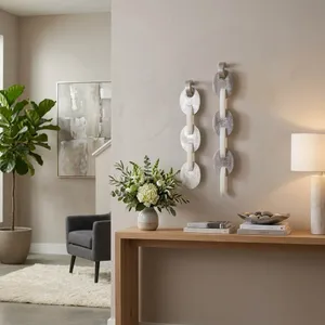 GLASTONVIEW SET OF 2 BROWN WALL SCULPTURES 32 (IN) 10