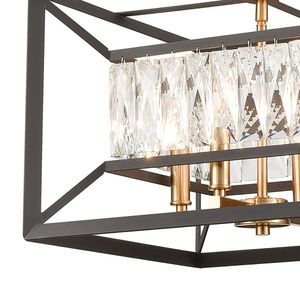 Starlight 15'' Wide 4-Light Chandelier - Charcoal 3