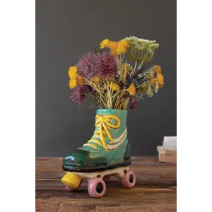 Ceramic Roller Skate Planter 1