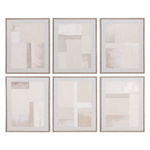 GENTRYOAK SET OF 6 TAN ART 20 (IN) 1