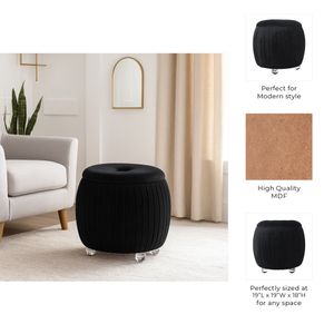 HENLEYFORD BLACK STOOL 18 (IN) 10