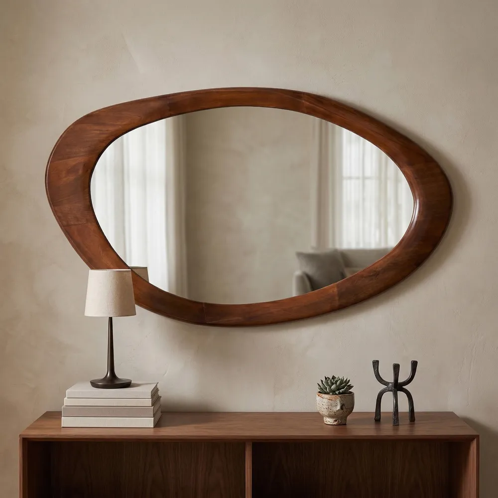 ASHERSHAW BROWN MIRROR 35 (IN)