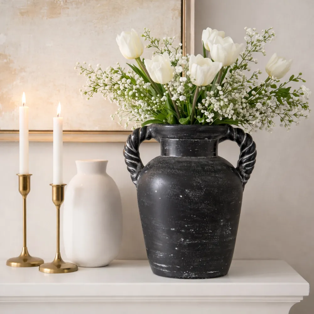 CLOVERWIND BLUE VASE 12 (IN)