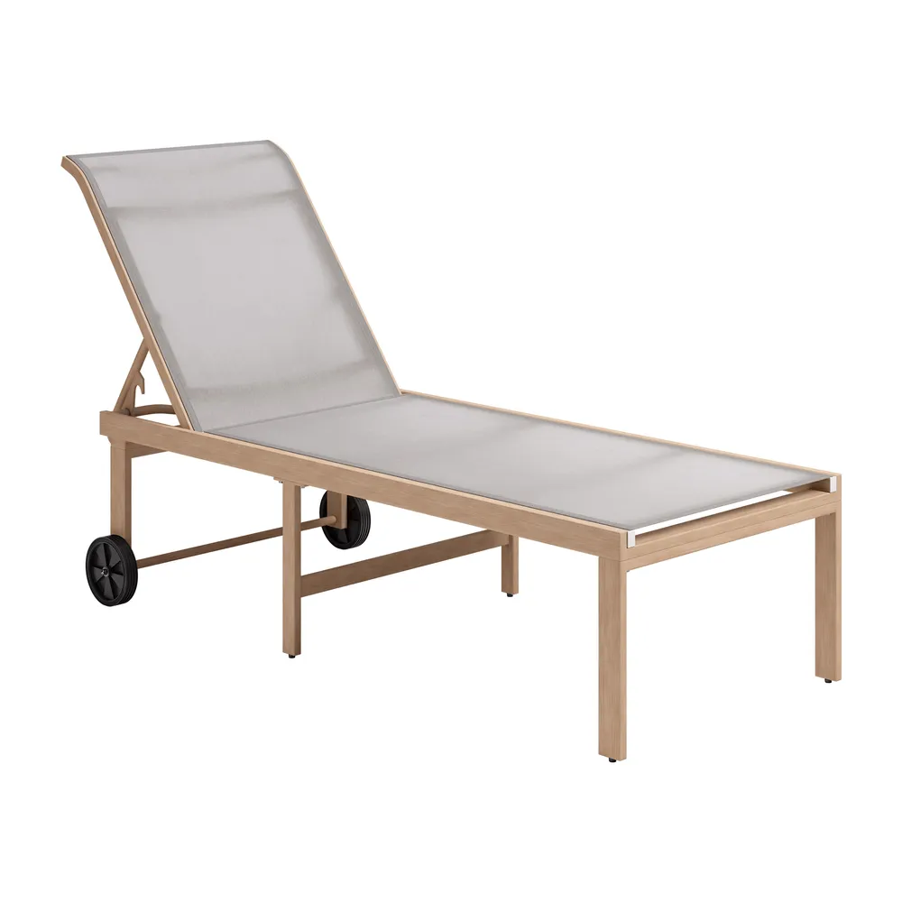 Leto Chaise Lounge Gray