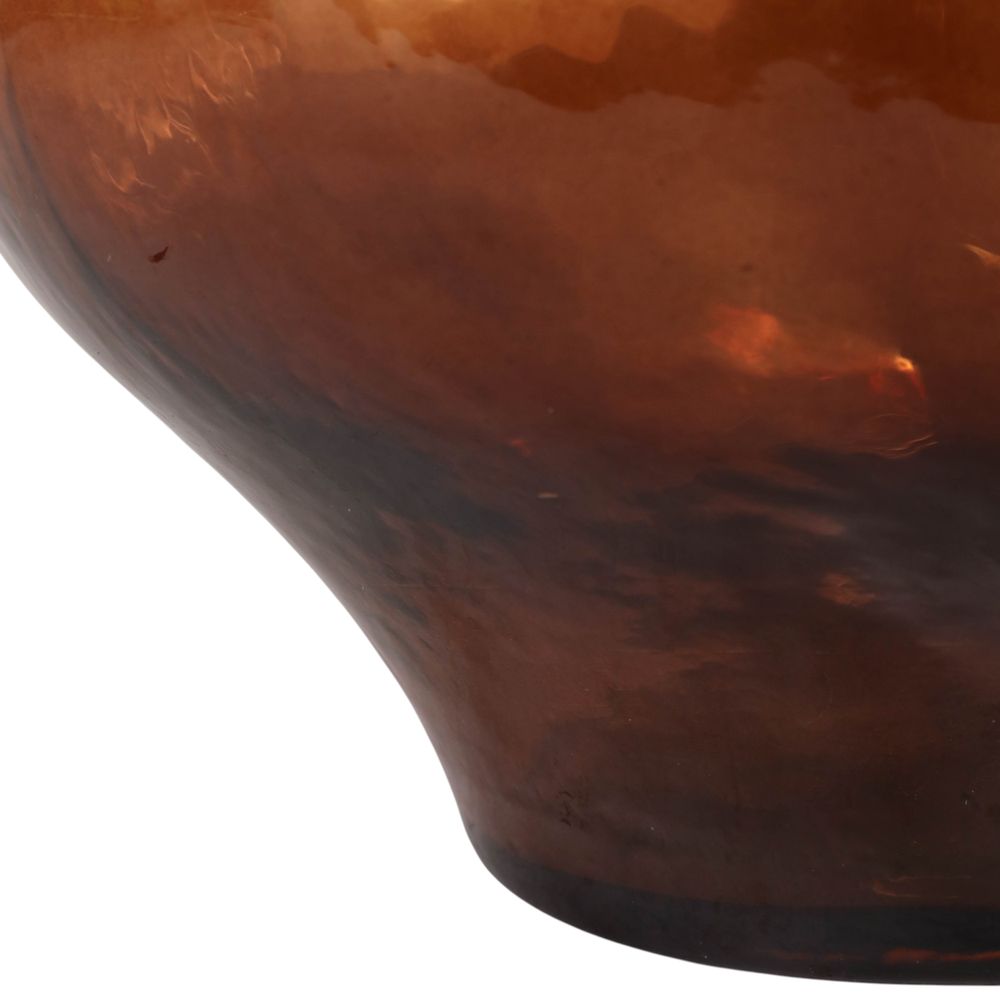 SARAHCLIFF BROWN GLASS VASE 13 (IN)