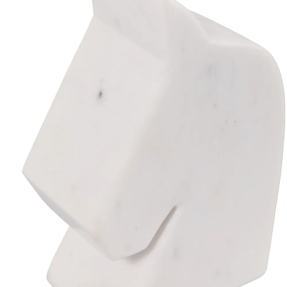 TATEROSE SET OF 2 WHITE BOOKENDS 6 (IN)