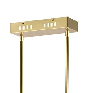 Keir 43'' Wide 22-Light Linear Chandelier - Brass 4